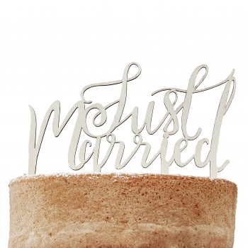 Wooden Cake Topper - Just Married